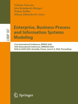 cover image of Enterprise, Business-Process and Information Systems Modeling